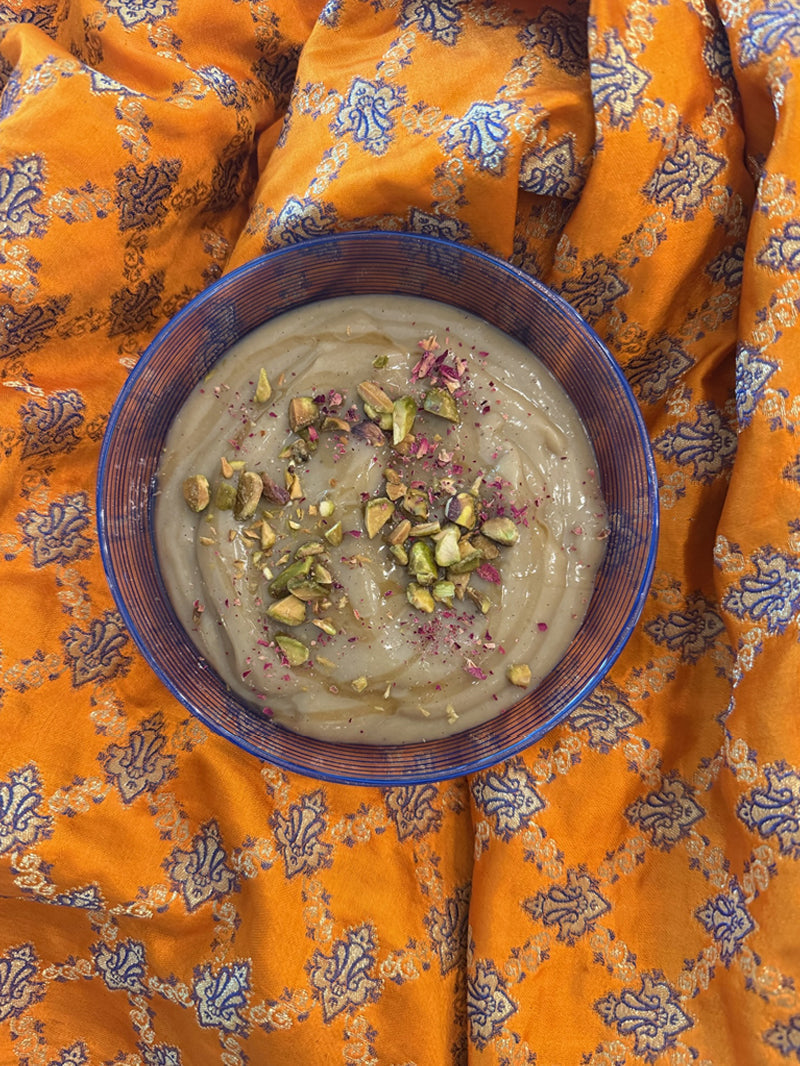 Honey Rose Pistachio Pudding